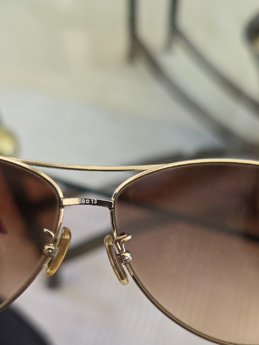 Coach Aviator Sunglasses with Brown Gradient Lenses Need To Repalce Lens - Picture 11 of 12